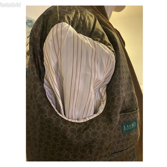 Macy’s Ralph Lauren Corduroy 44L brown with Elbow Patches - Picture 10 of 16